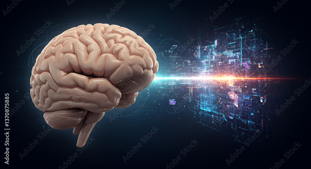 Human Brain Connected to a Virtual World Interface Human Brain Connected to a Virtual World Interface