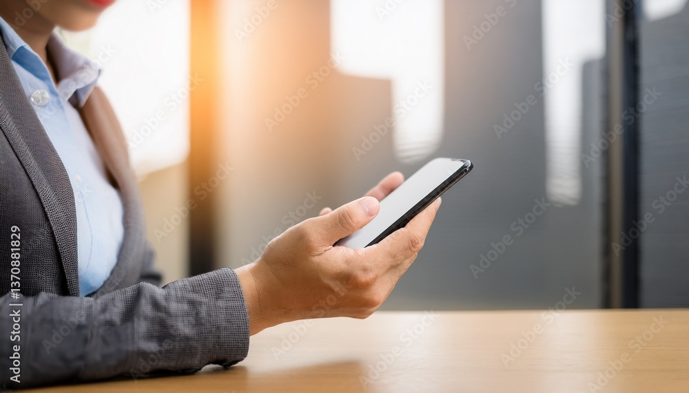 GenBusinessman checking his smartphoneerated image GenBusinessman checking his smartphoneerated image