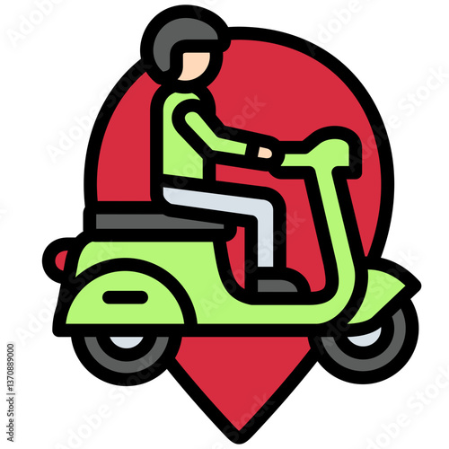 motorcycle location icon