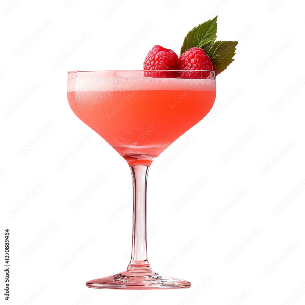 Raspberry Cocktail: A vibrant and refreshing cocktail, featuring a rich blend of raspberry flavors, garnished with fresh raspberries and a sprig of mint. Raspberry Cocktail: A vibrant and refreshing cocktail, featuring a rich blend of raspberry flavors, garnished with fresh raspberries and a sprig of mint.