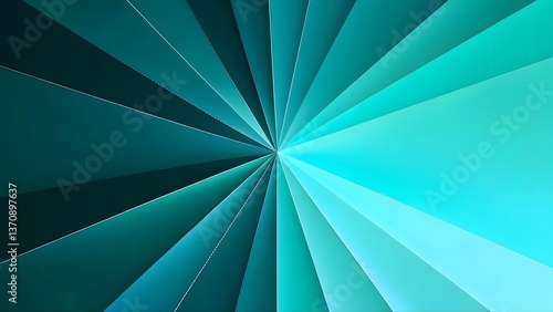 Wallpaper Mural Abstract Turquoise Color Gradient - Radial Lines Design Torontodigital.ca