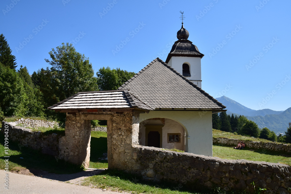 Naklejka premium La Cerkev Svetega Katarina (XVIIIème siècle)