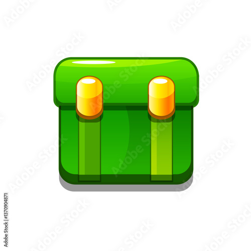 A vibrant, cartoon-style bag icon. Perfect for games, apps, loot crates, rewards, or in-game purchases. Enhance your UI with this eye-catching present icon