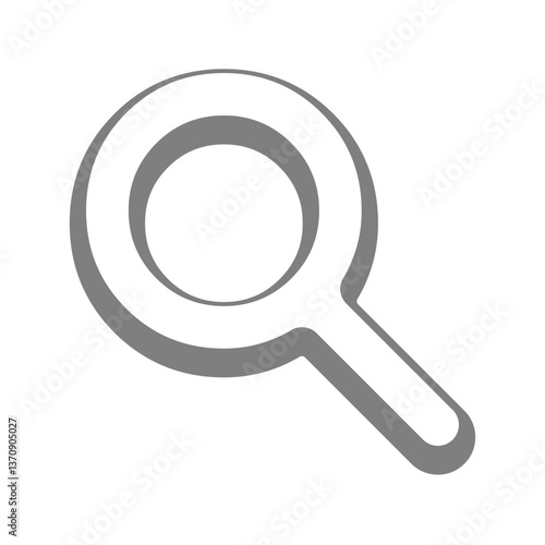 White simple icon lope. Perfect for games, apps, loot crates, rewards, or in-game purchases.