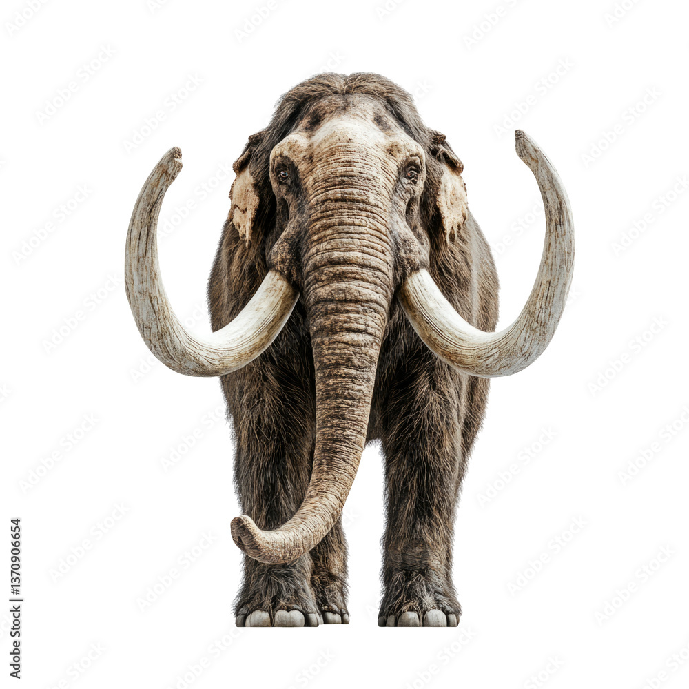 Obraz premium Realistic Elephant on Transparent Background for Creative Projects