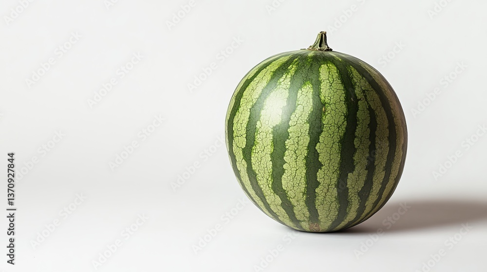 Isolated watermelon on white background, fresh watermelon, summer fruit, healthy eating, diet food Isolated watermelon on white background, fresh watermelon, summer fruit, healthy eating, diet food