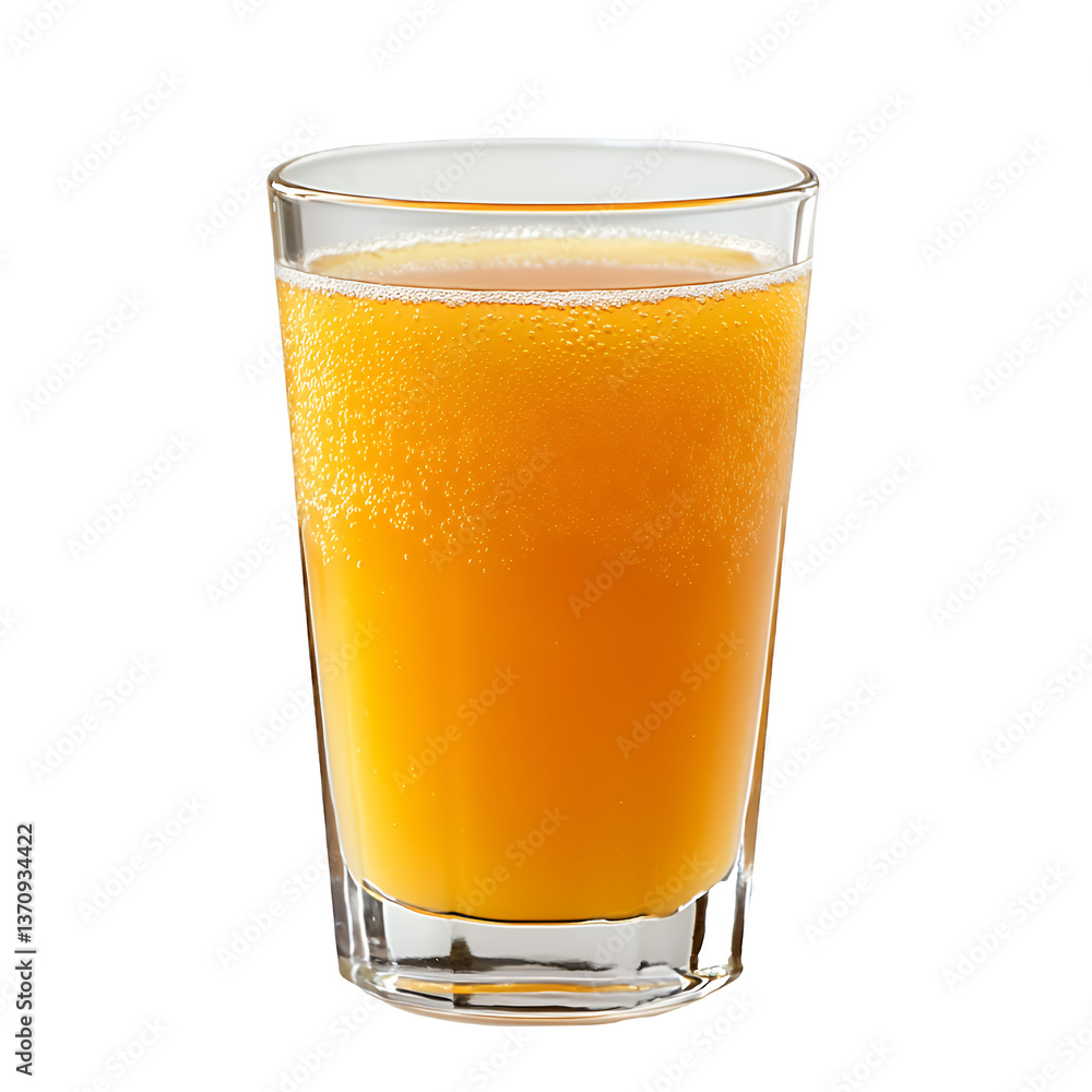 Refreshing orange juice in a clear glass, perfect for a sunny morning. Refreshing orange juice in a clear glass, perfect for a sunny morning.