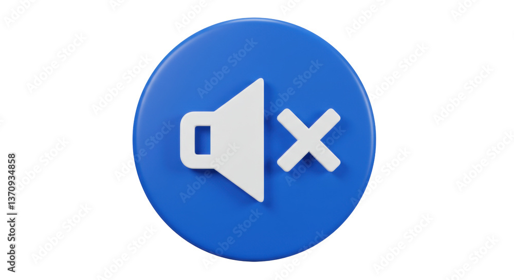 Fototapeta premium Isolated Mute Sound Icon