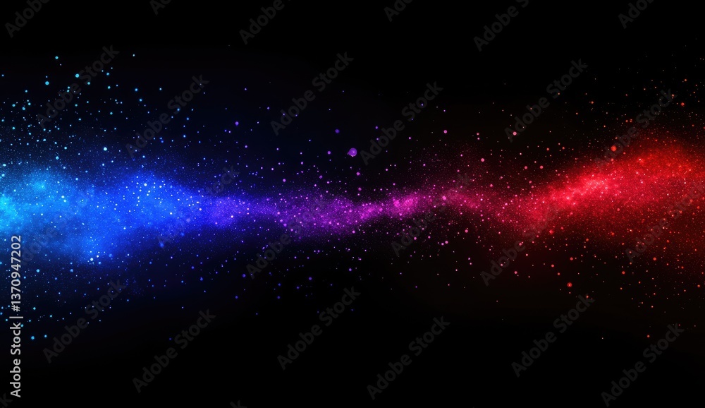 Obraz premium Black background with a blurred gradient color transition from dark blue to red and purple,