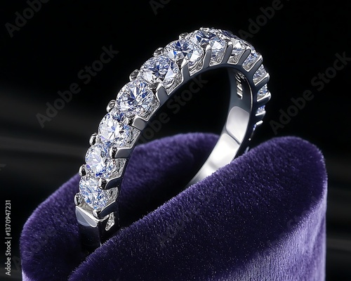 Diamond Eternity Ring with Jewelery.