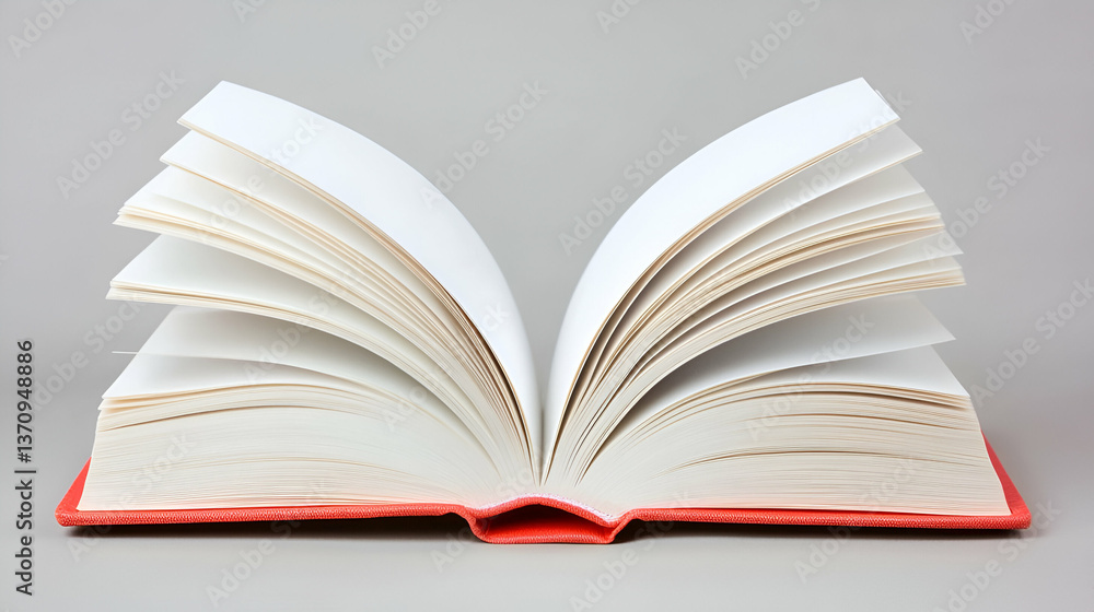 Inviting exploration: an open book revealing blank pages for new stories Inviting exploration: an open book revealing blank pages for new stories