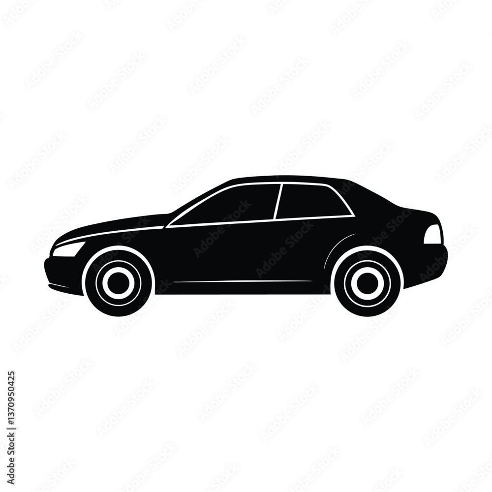 Fototapeta premium car silhouette art