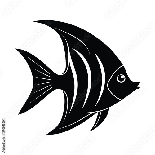 angelfish silhouette art