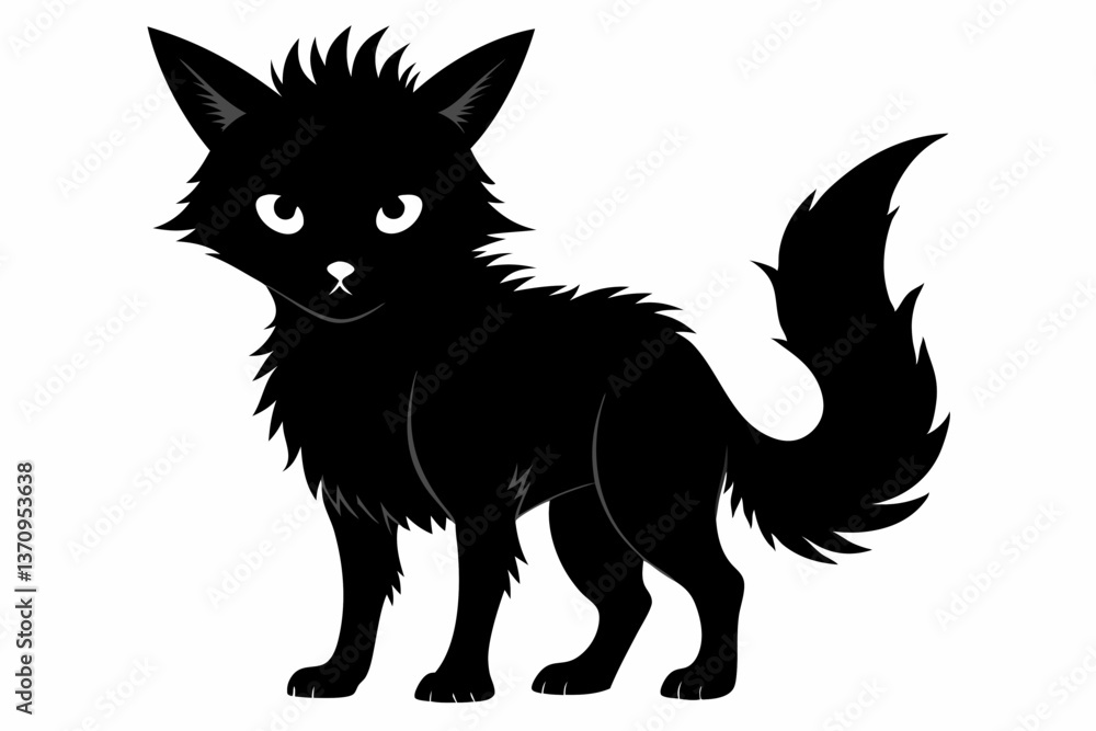 Obraz premium Coloring book silhouette black vector
