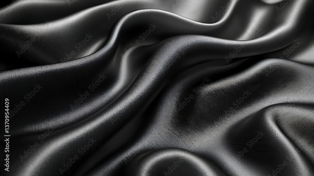 Obraz premium Realistic folded fabric wave texture high resolution background