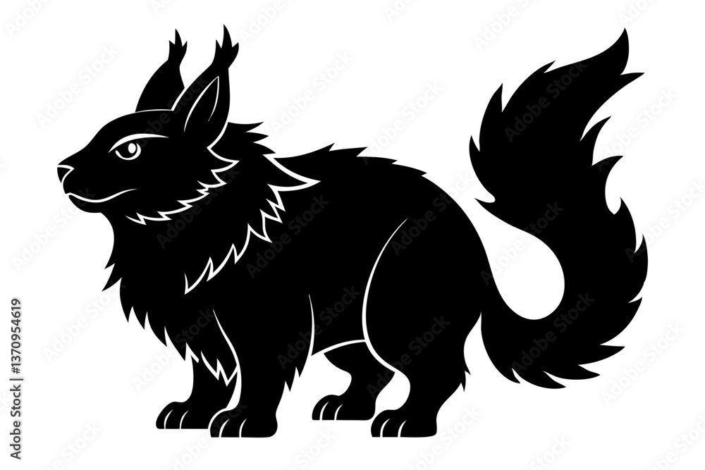 Obraz premium Coloring book silhouette black vector