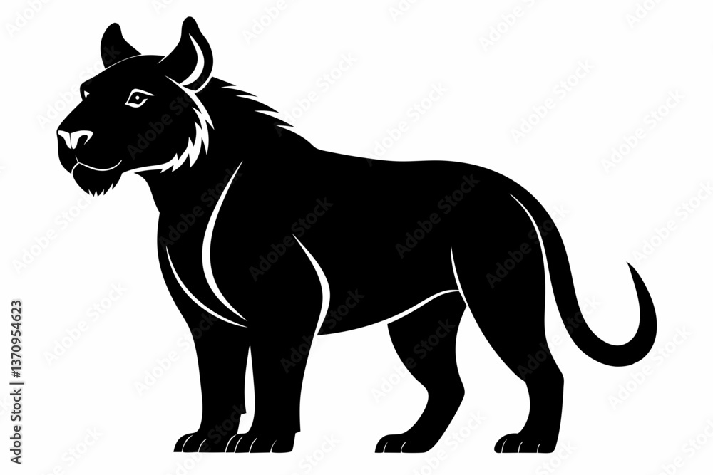 Obraz premium Coloring book silhouette black vector