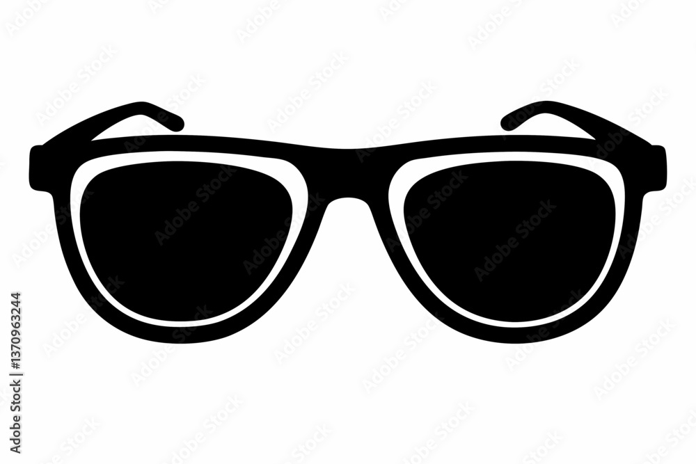Fototapeta premium sunglass sihouette black vector