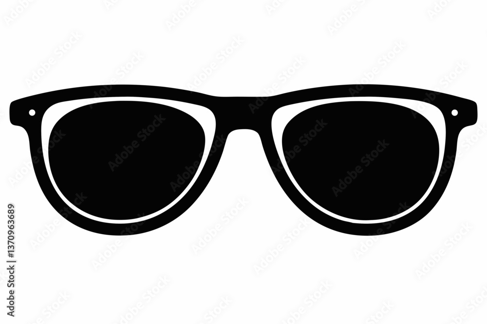 Fototapeta premium sunglass sihouette black vector