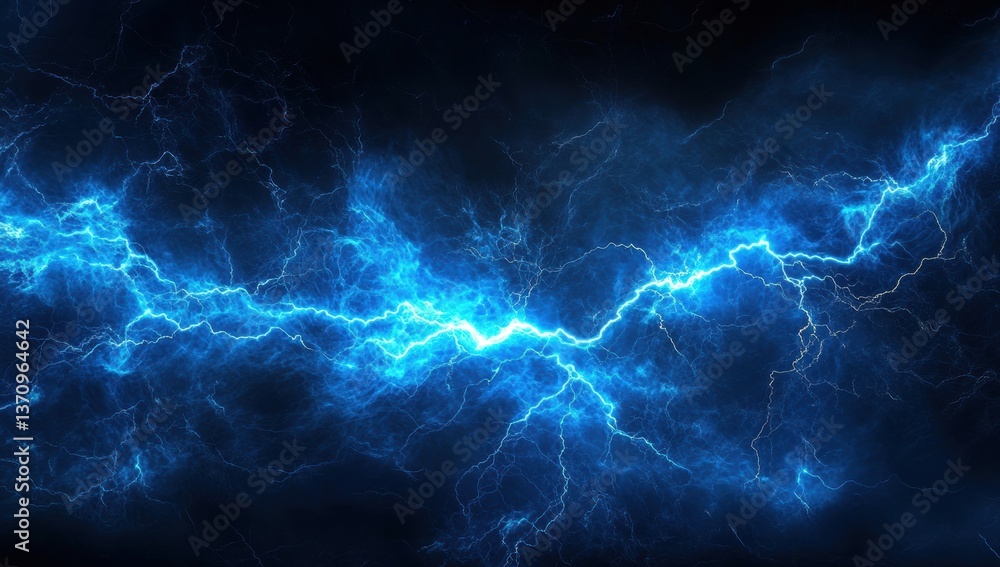 Naklejka premium lightning in the night