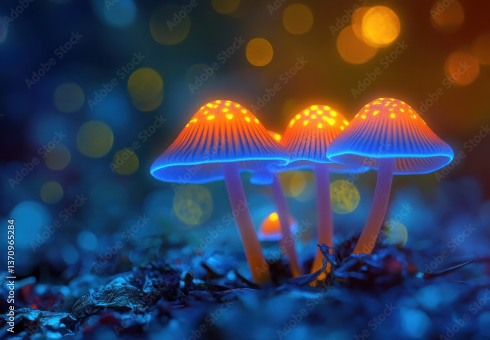 mushrooms in the forest mushrooms in the forest