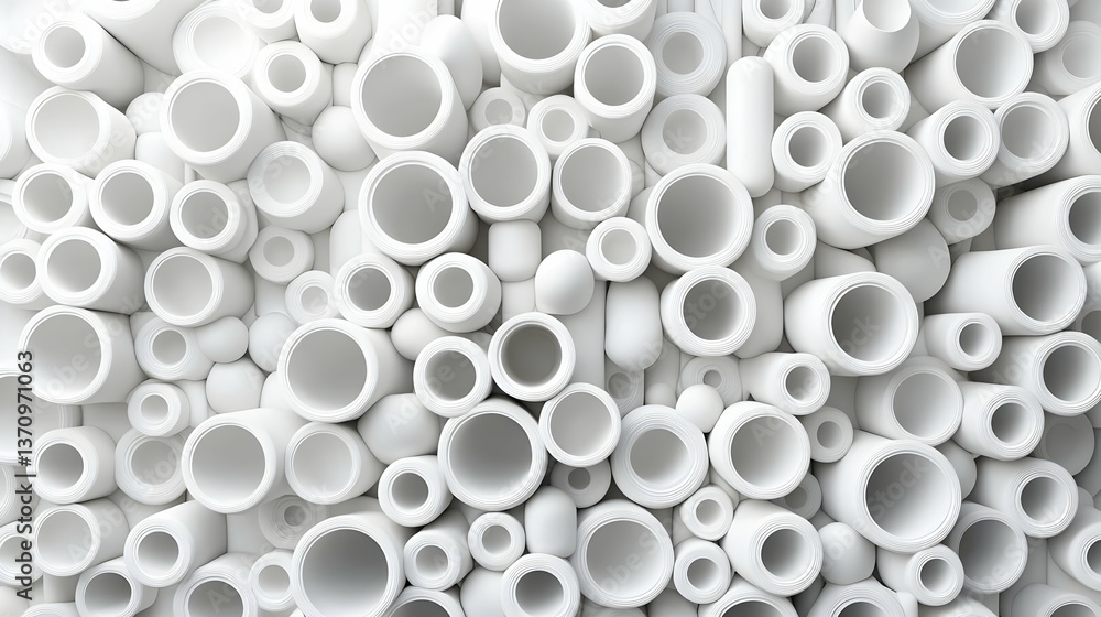 Abstract White Geometric Pattern Abstract White Geometric Pattern