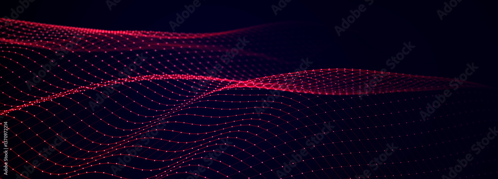 Abstract technology background. Big data digital code. Futuristic dots background. 3d rendering. Abstract technology background. Big data digital code. Futuristic dots background. 3d rendering.