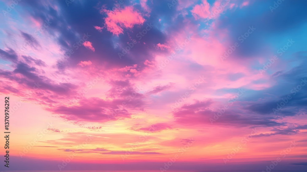 Fototapeta premium Sky transition nature photography serene environment aerial view high fidelity concept