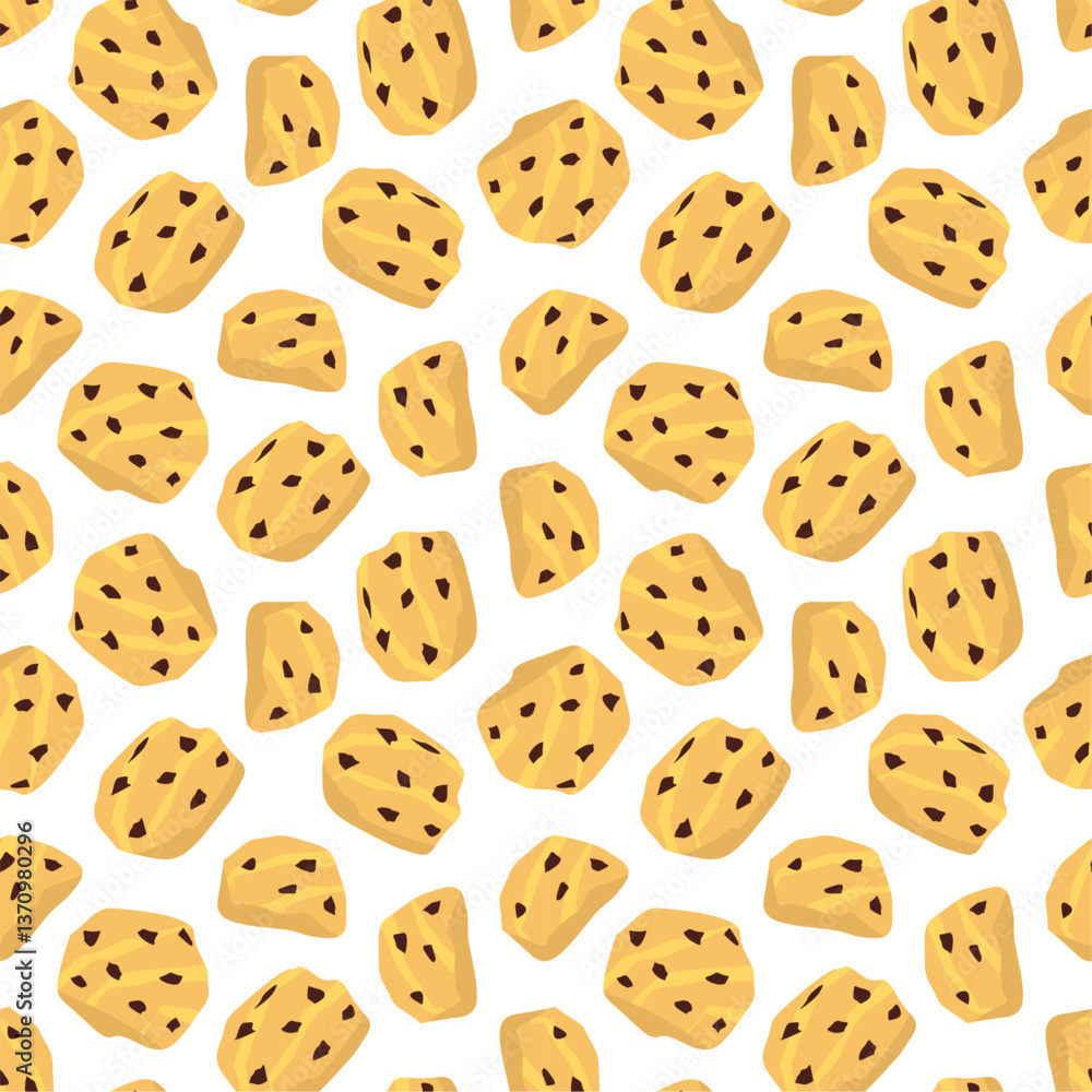 cookie seamless pattern background. Cartoon illustration of Cookies. biscuits illustration. chocolate chips pattern background. cookie seamless pattern background. Cartoon illustration of Cookies. biscuits illustration. chocolate chips pattern background.