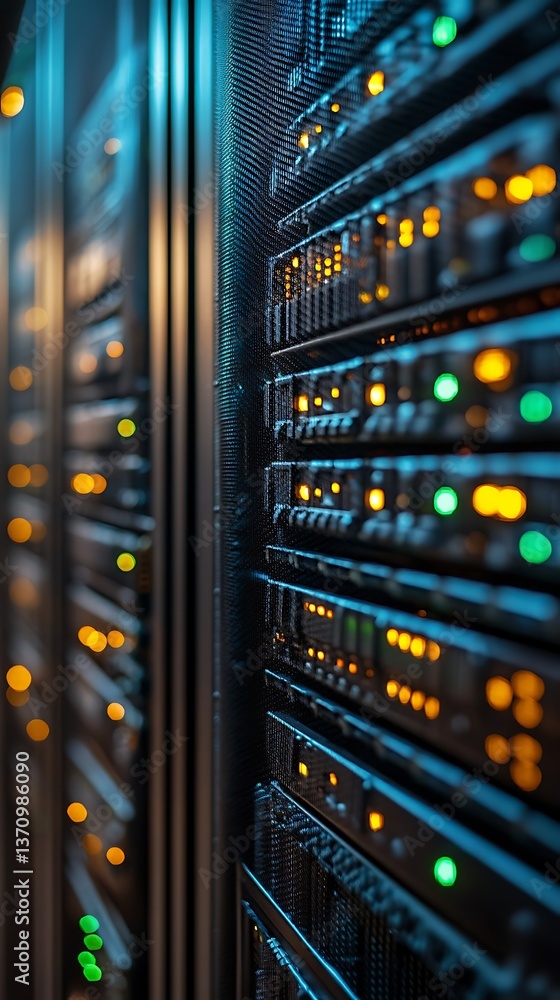 Cutting edge IT server technology room high resolution picture Cutting edge IT server technology room high resolution picture