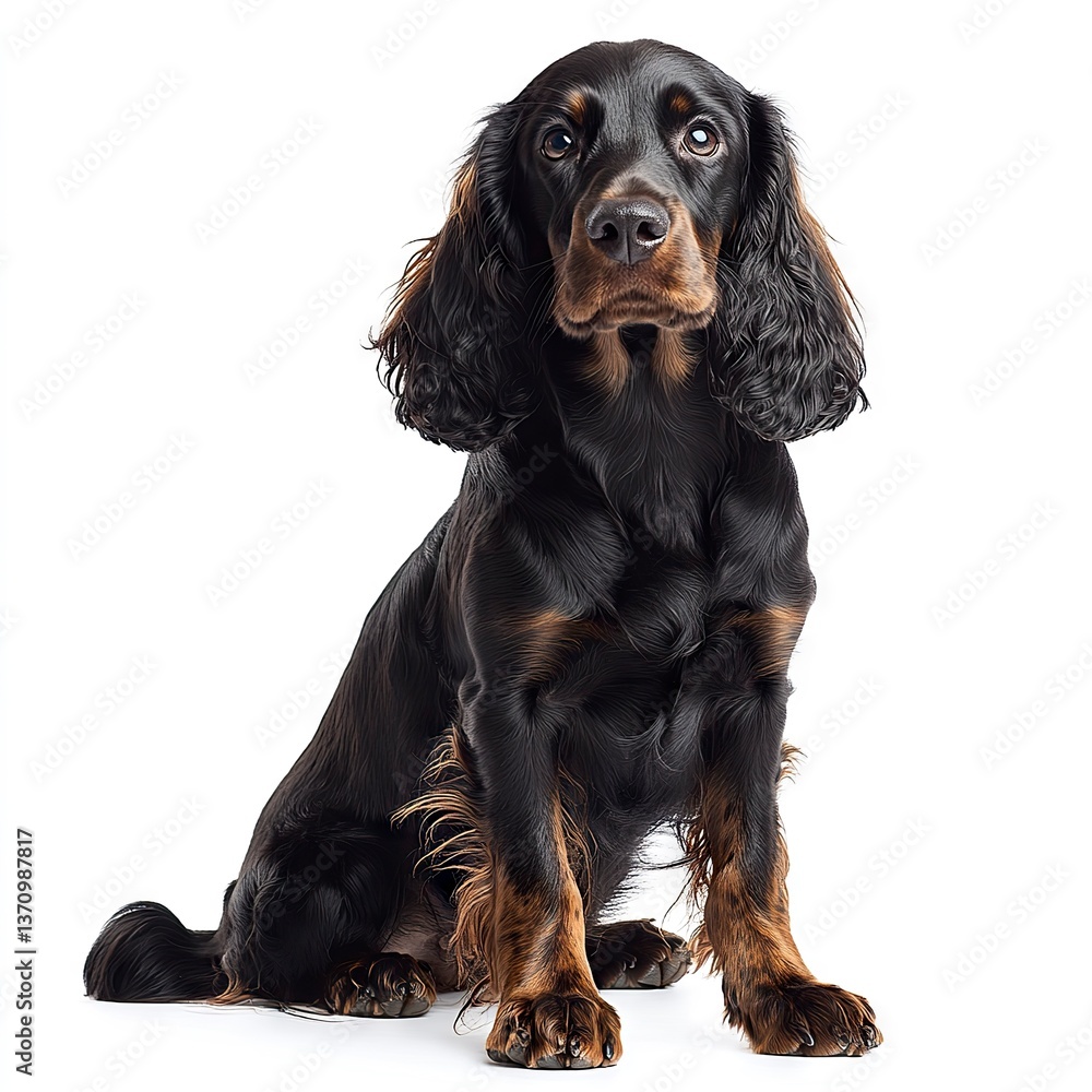 Photo of English Cocker Spaniel Dog isolated on white background Photo of English Cocker Spaniel Dog isolated on white background