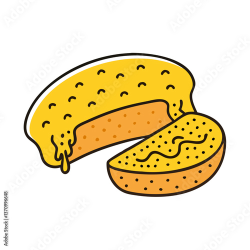 pita chips vector art, pita chips icon, food vector illustration