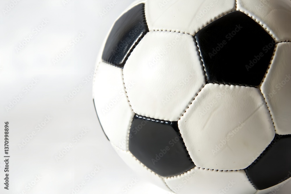 Fototapeta premium soccer ball on white background