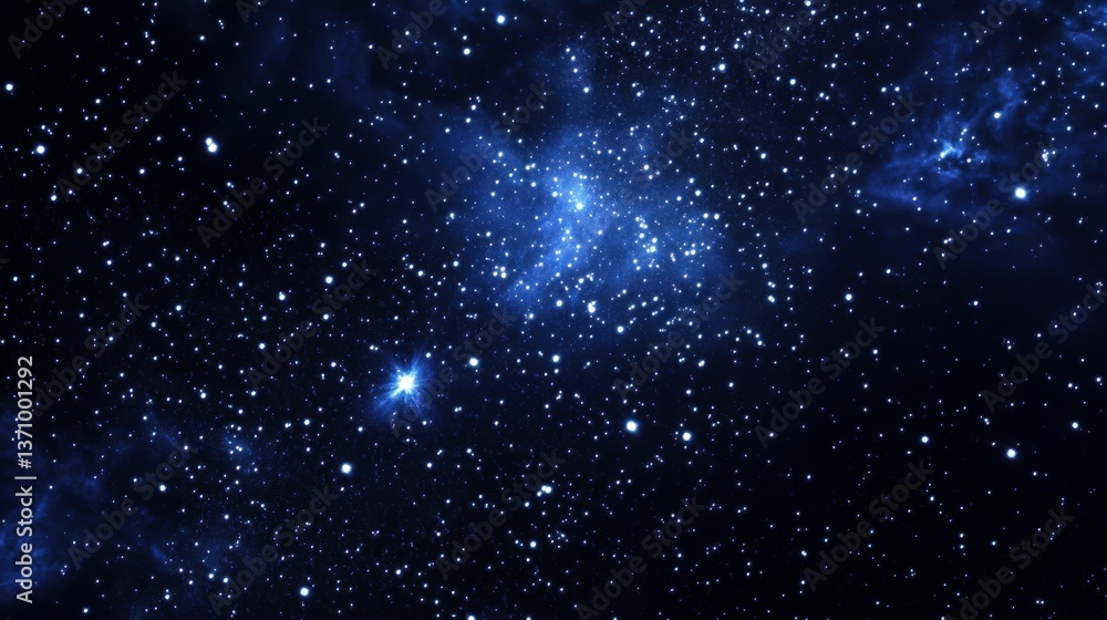 custom made wallpaper toronto digitalBrilliant Night Sky Full of Stars Glittering in Deep Blue Background