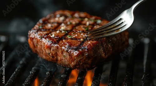 Juicy Grilled Steak on the BBQ