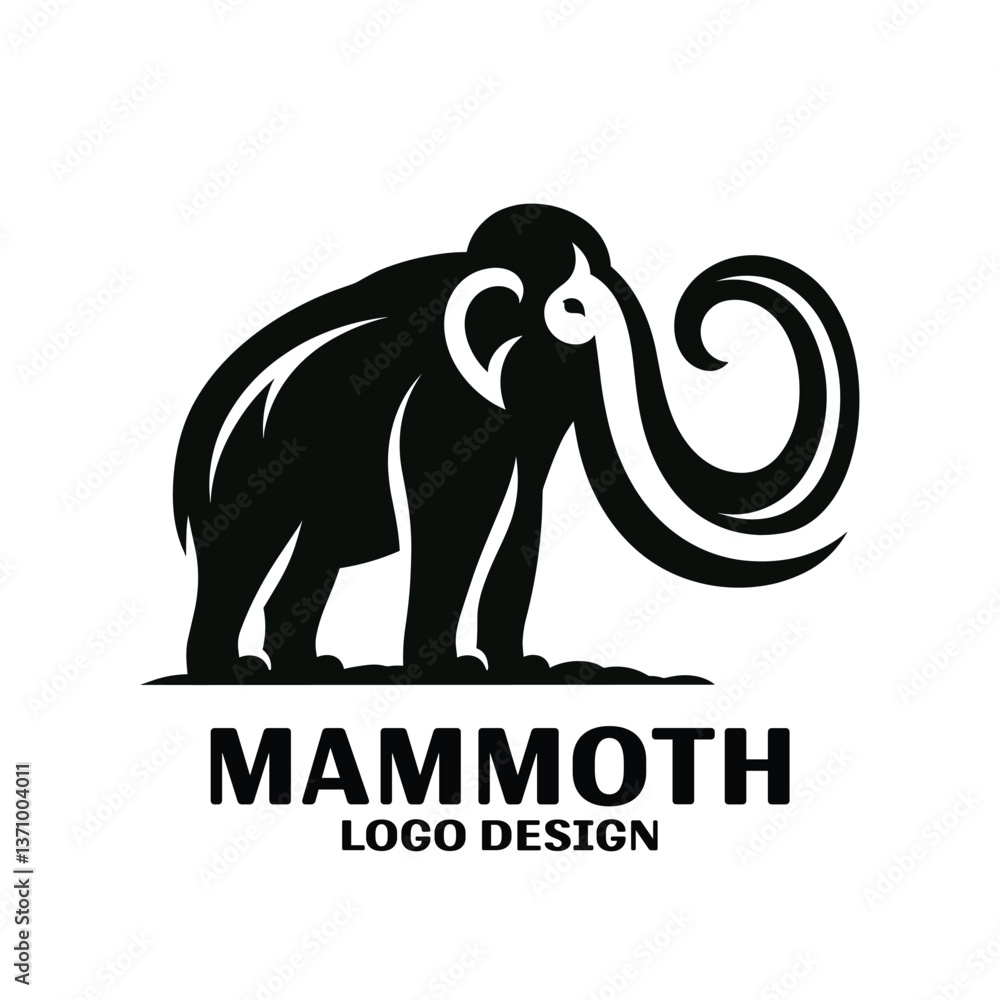 Obraz premium Mammoth Vector Logo Design