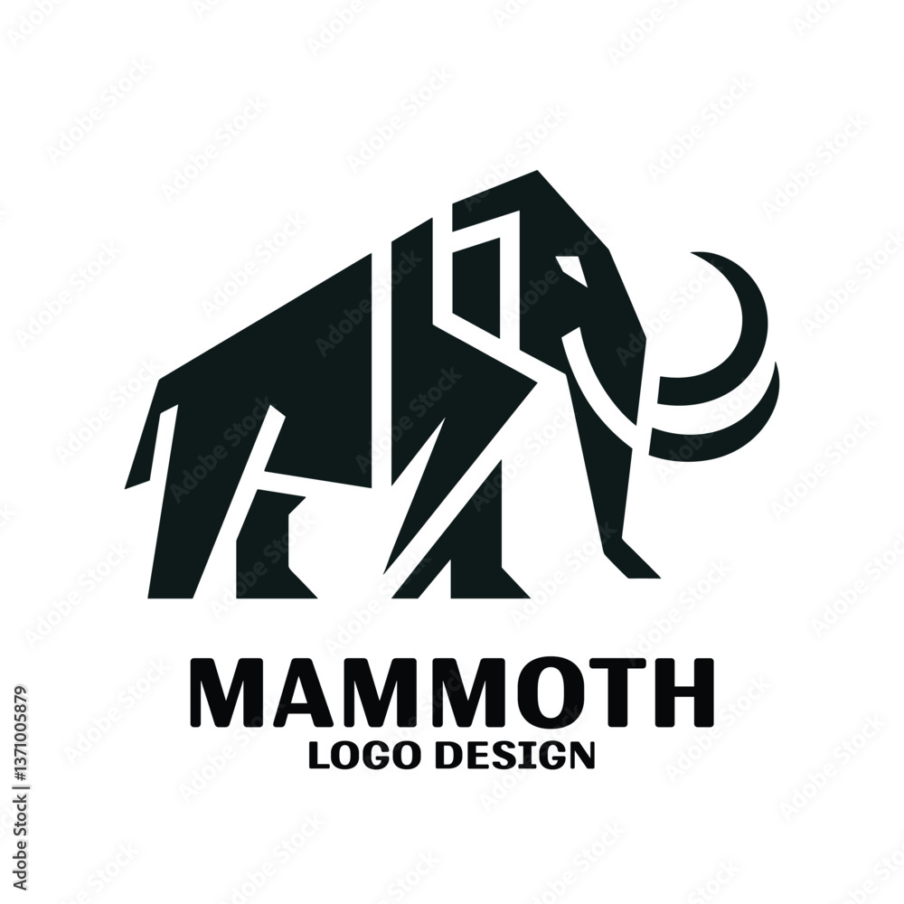 Mammoth Vector Logo Design Mammoth Vector Logo Design