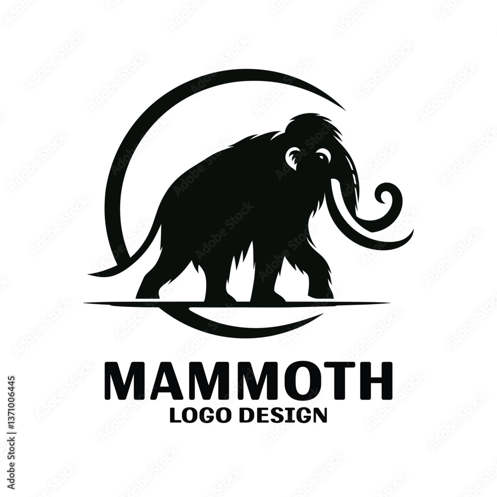 Obraz premium Mammoth Vector Logo Design