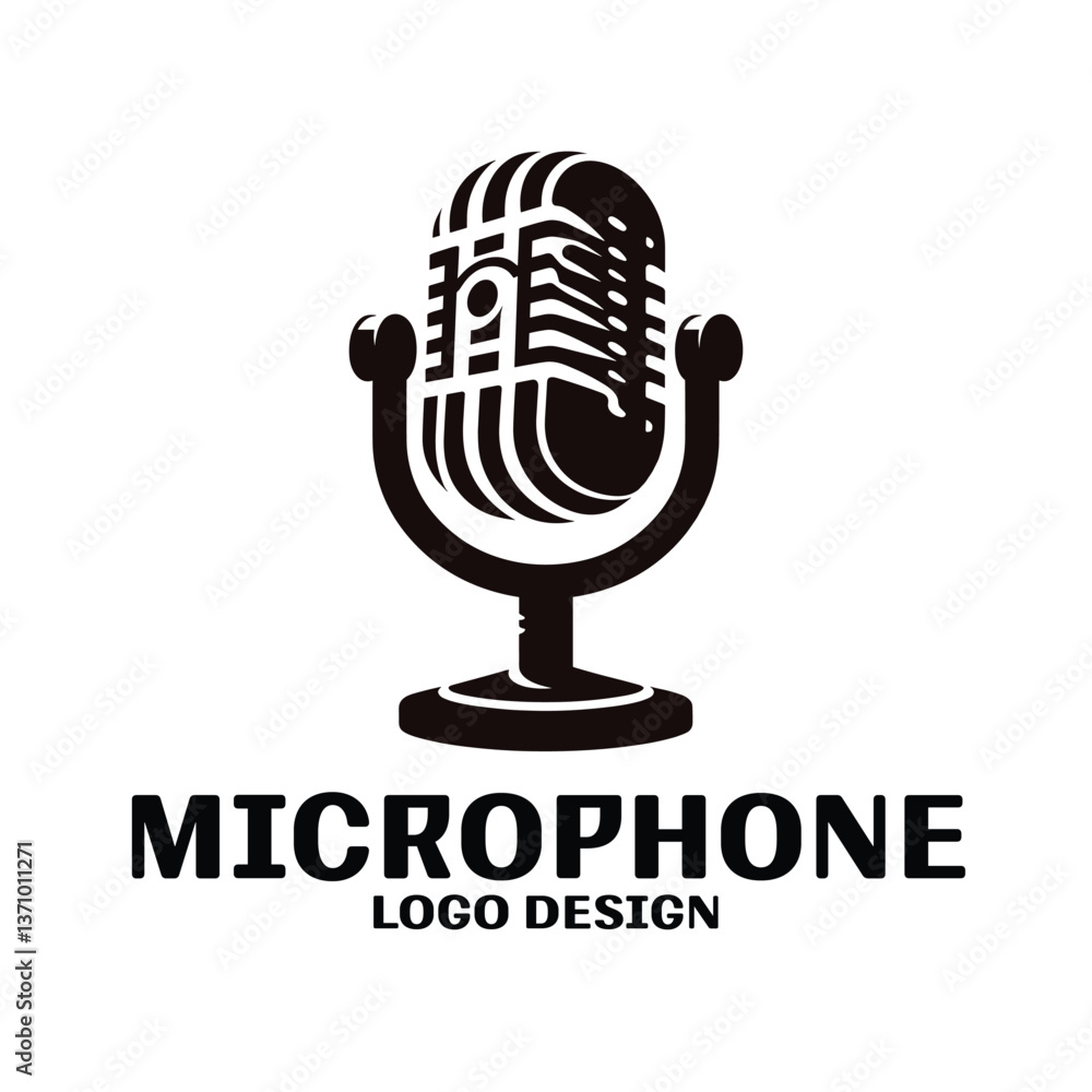 Microphone Vector Logo Design Microphone Vector Logo Design