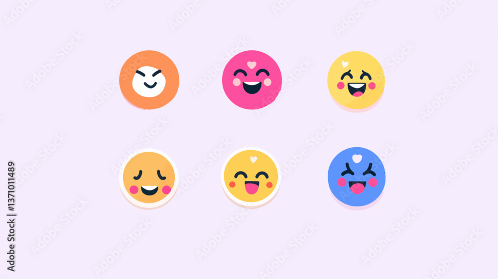 Complete WhatsApp Emoticons Set in Various Expressions for Social Media Communication and Graphic Design Complete WhatsApp Emoticons Set in Various Expressions for Social Media Communication and Graphic Design