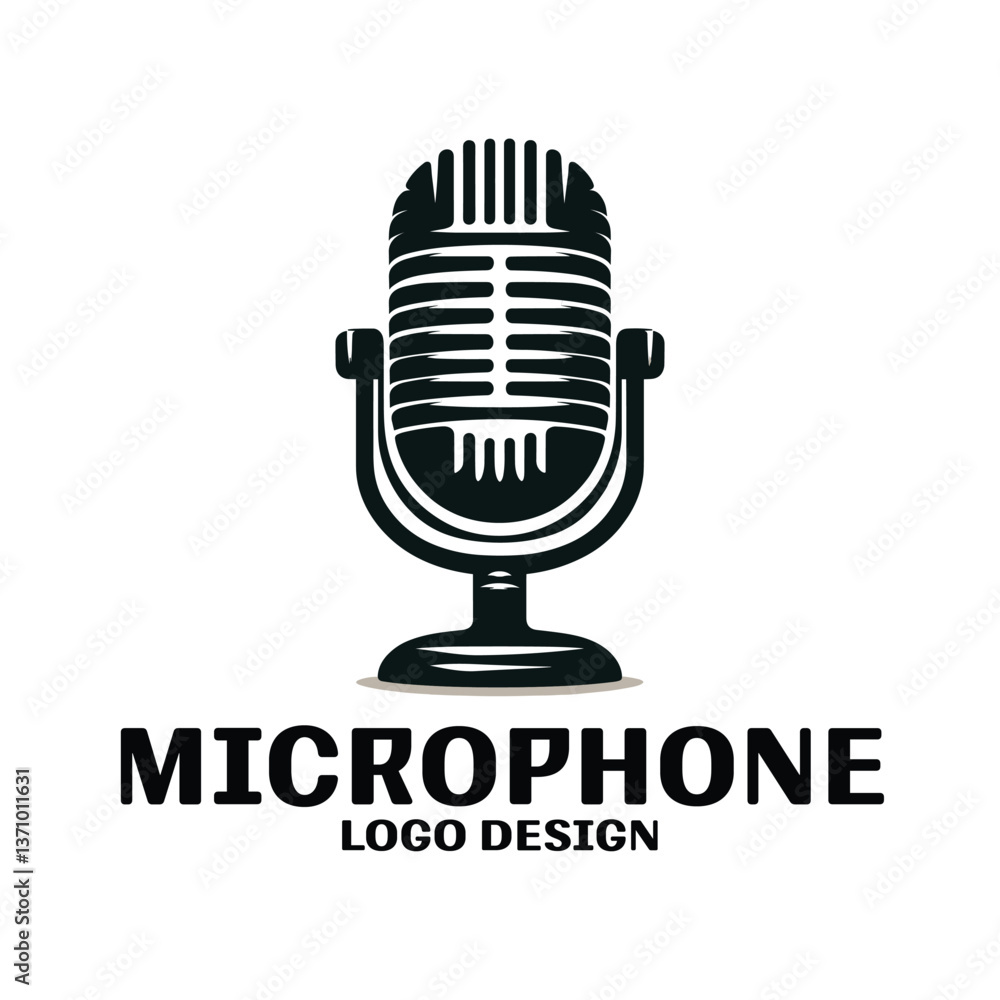 Microphone Vector Logo Design Microphone Vector Logo Design