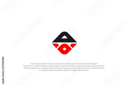 letter do or od abstract business modern minimalist logo