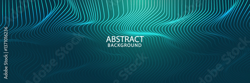 Digital technology speed connect blue green background, cyber nano information, abstract communication, innovation future tech data, internet network connection, Ai big data, line illustration