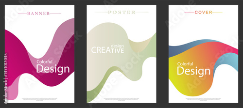 Gradient design template, colorful banner. A decorative element for decoration and creativity