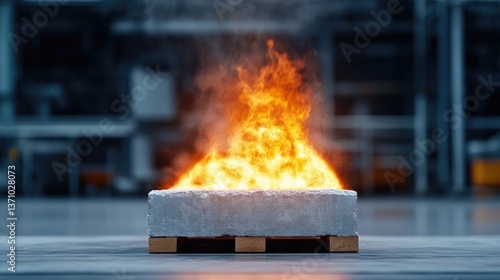 Fire Resistant Material Sample Test