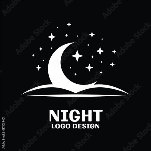 Night Vector Logo Design