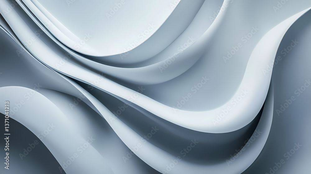 Smooth abstract gray geometry with light paper background. Dimensional Whisper. Illustration Smooth abstract gray geometry with light paper background. Dimensional Whisper. Illustration
