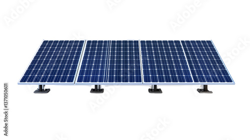 A hyper-realistic, ultra-HD photo of a solar panel with its accessories.