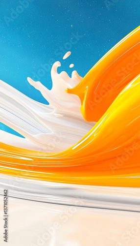 Milk  Orange Splash.