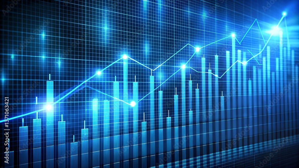 Stock market graph Stock market graph